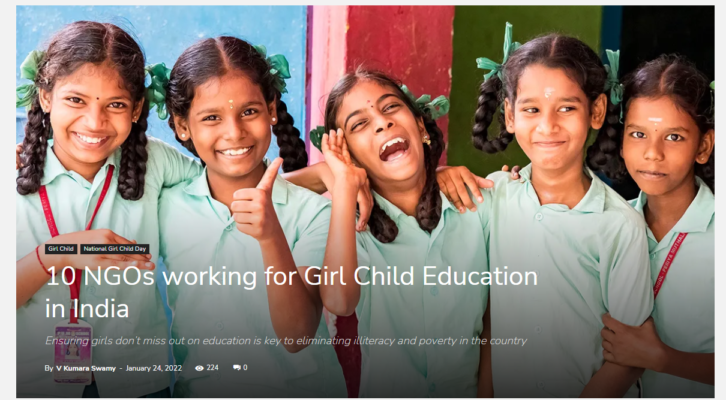 10 NGOs Working For Girl Child Education In India - Sukarya - NGO